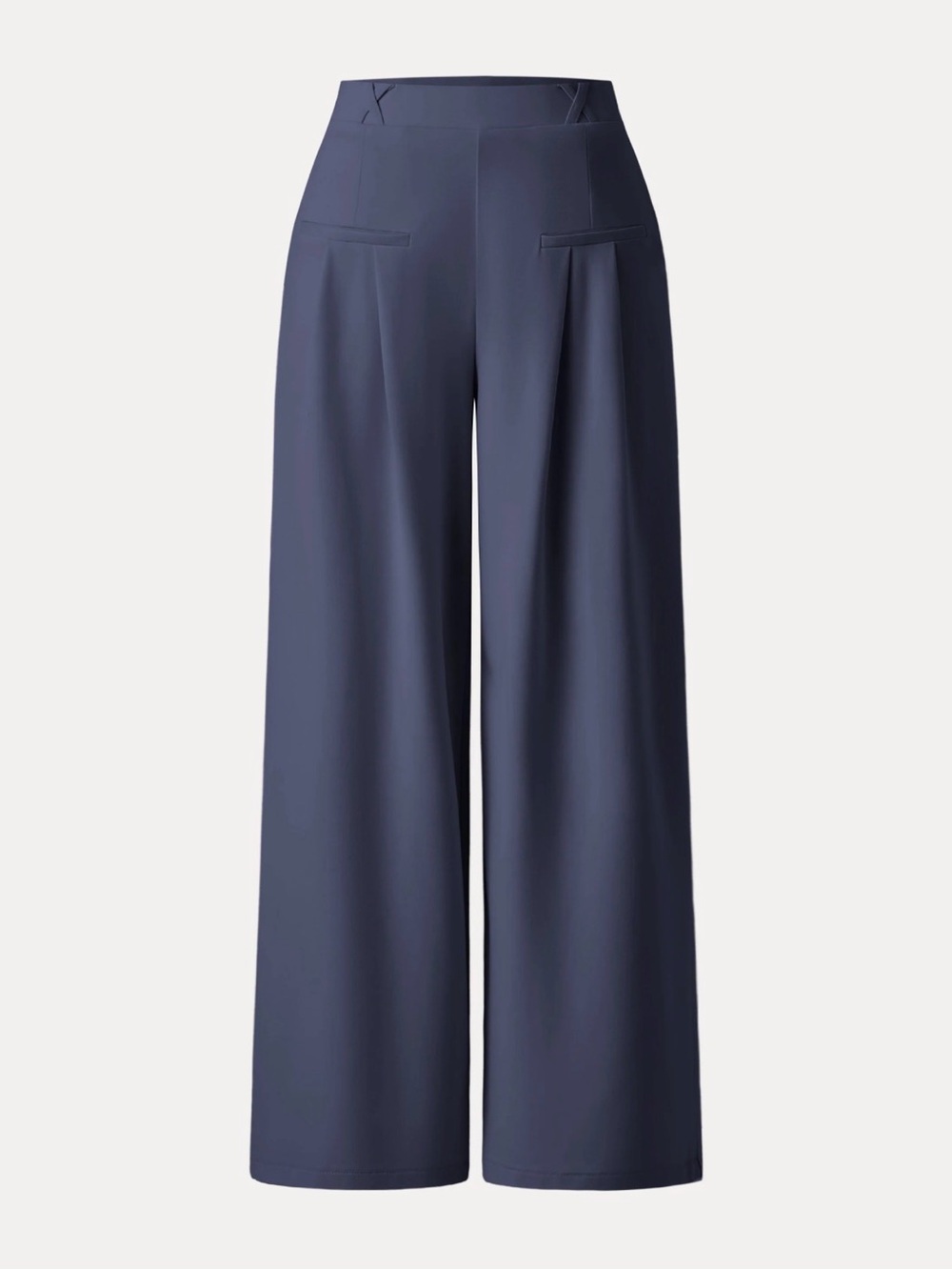 OGL Navy High-Rise Wide Leg Pants - Picture 5 of 5
